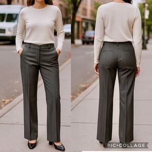 United Colors of Benetton Gray Pinstripe Dress Pants Vintage-Inspired Size 42